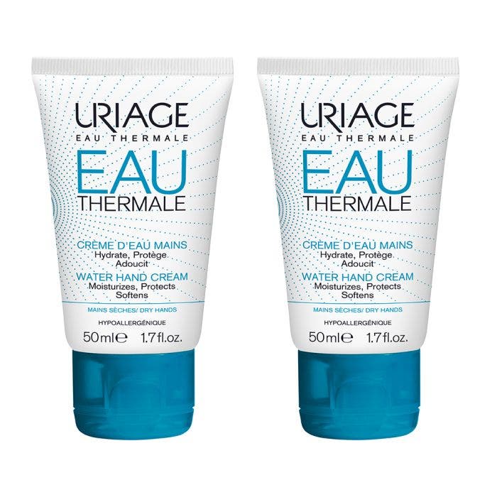 Creme D'eau Mains Seches 2x50ml Eau thermale et Hydratation Uriage
