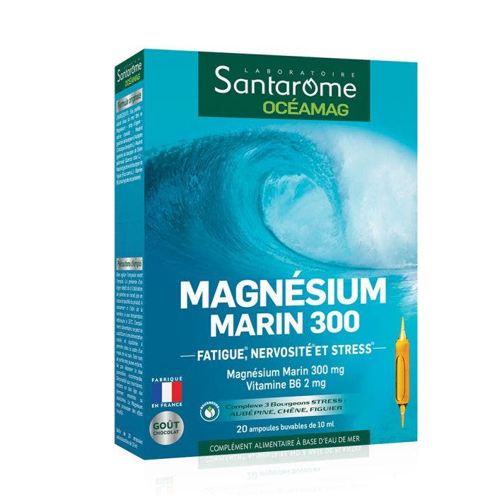 Oceamag Magnesium Marin 300 20 Ampoules Santarome