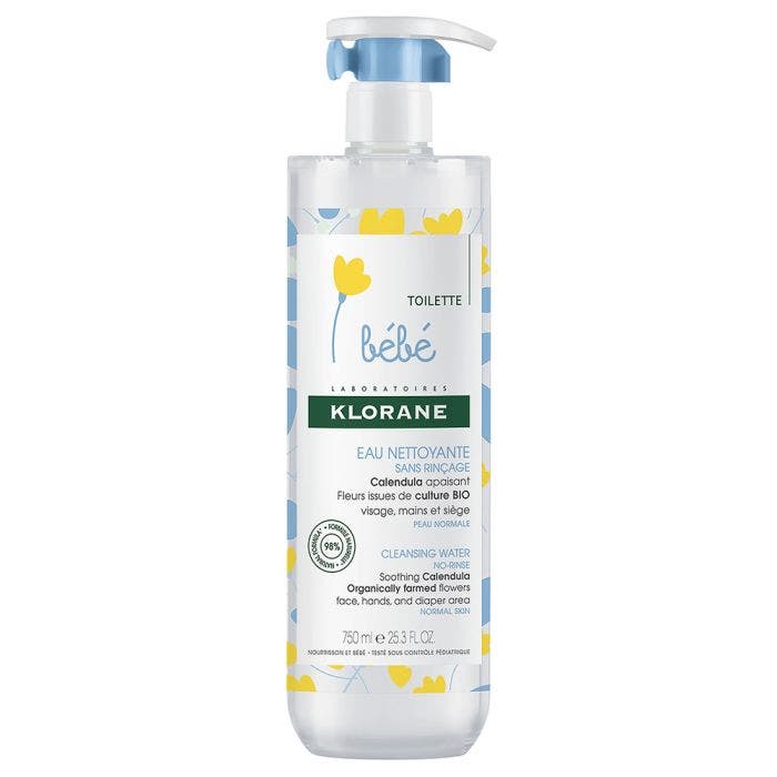 Eau Nettoyante Sans Rincage 750ml Bebe Klorane