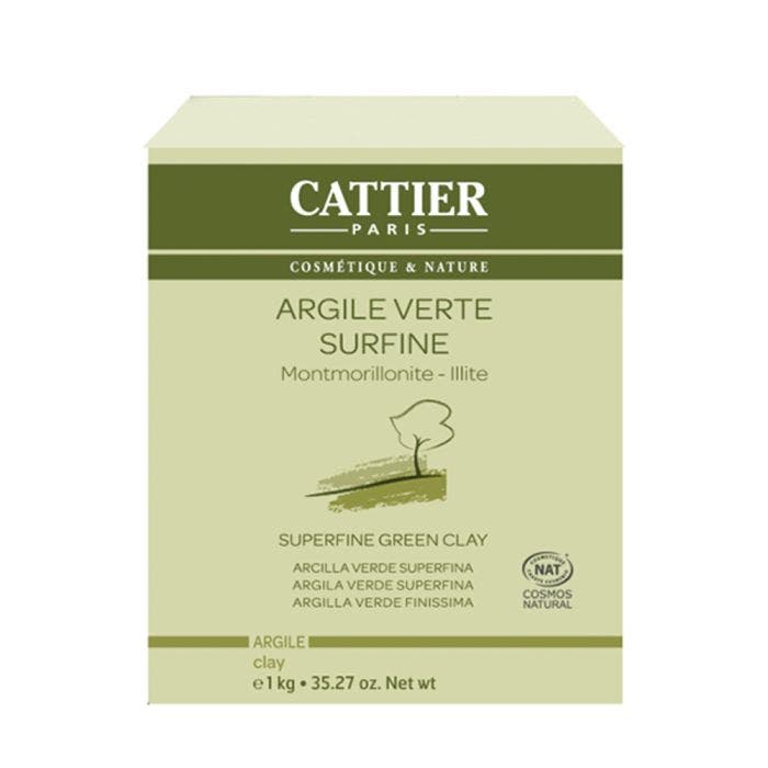 Verte Surfine Bio 1kg Argile Cattier