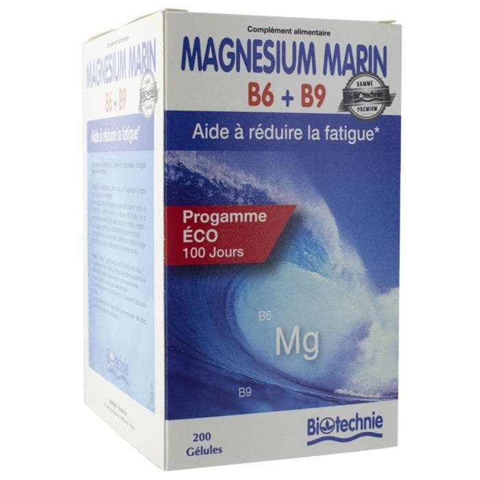 BIOTECHNIE MAGNESIUM MARIN B6 B9 2X100 GELULES
