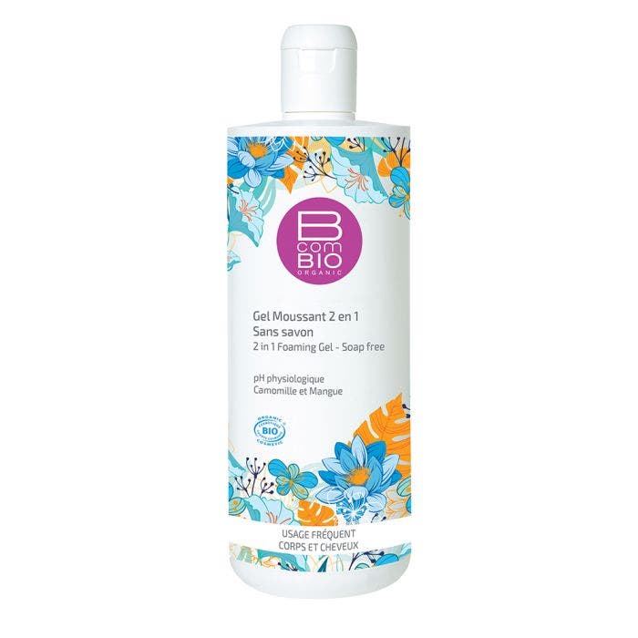 Gel Moussant 2 En 1 Sans Savon Bio 500ml Organic Bcombio