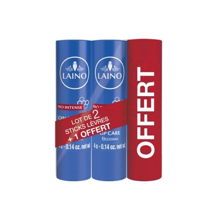 Stick Soin Des Levres Cire D'abeille 3x4g Laino