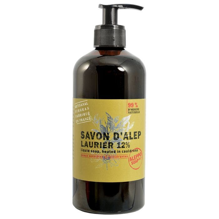 Savon D'alep Liquide 12% Laurier 500ml Peaux Sèches et Intolérantes Tadé