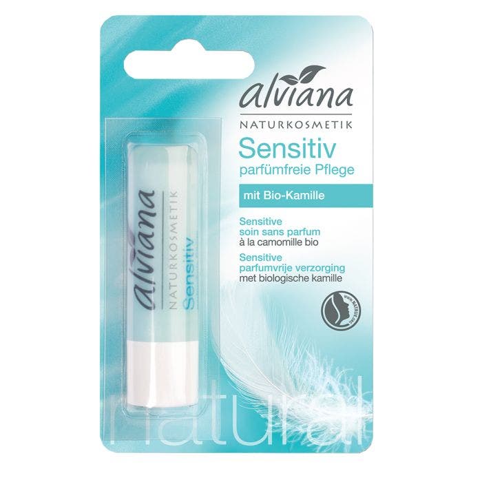 Baume A Levres Sensitive Sans Parfum A La Camomille 4,5g Alviana