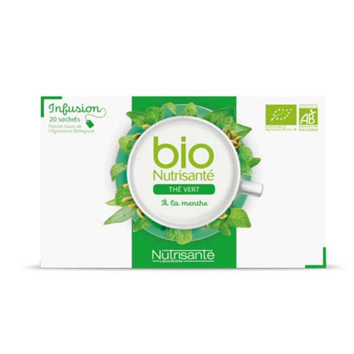 Bio Infusion The Vert A La Menthe 20 Sachets Nutrisante