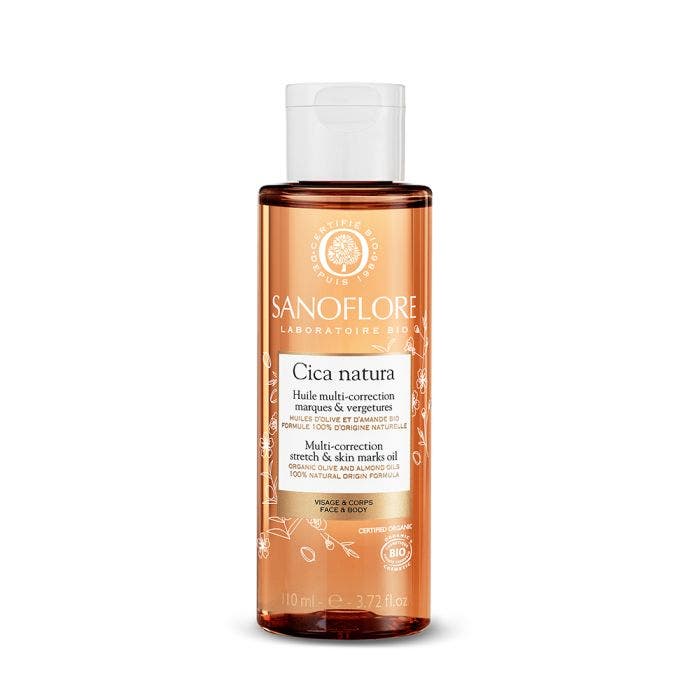 Huile Multi Correction Marques Et Vergetures Bio 110ml Cica Natura Sanoflore