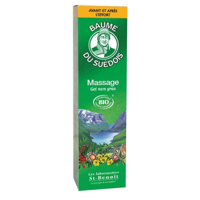 Baume Du Suedois Massage Gel Non Gras Bio 100ml Saint Benoit