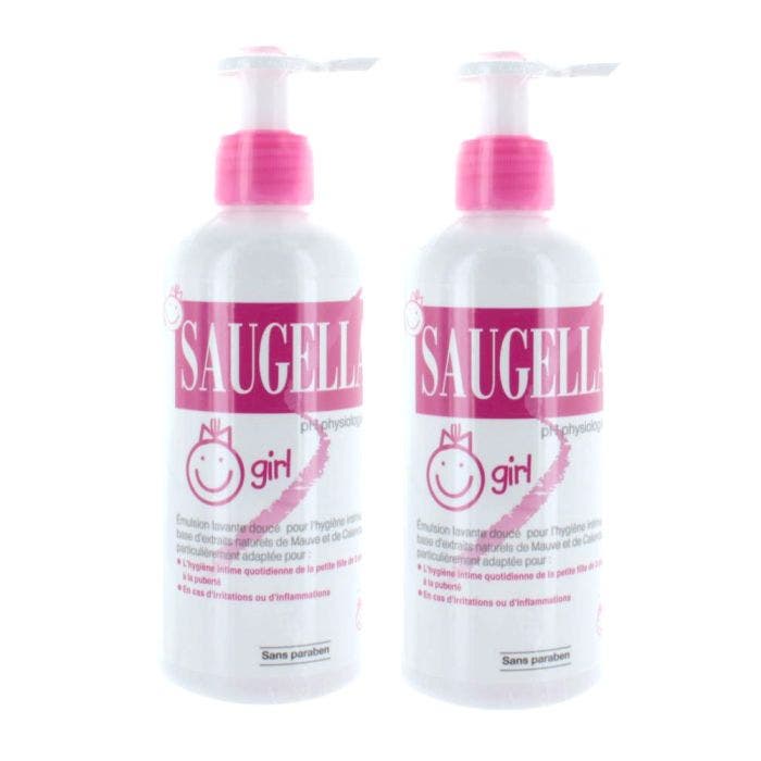 Emulsion Lavante Douce 2x200ml Girl Saugella