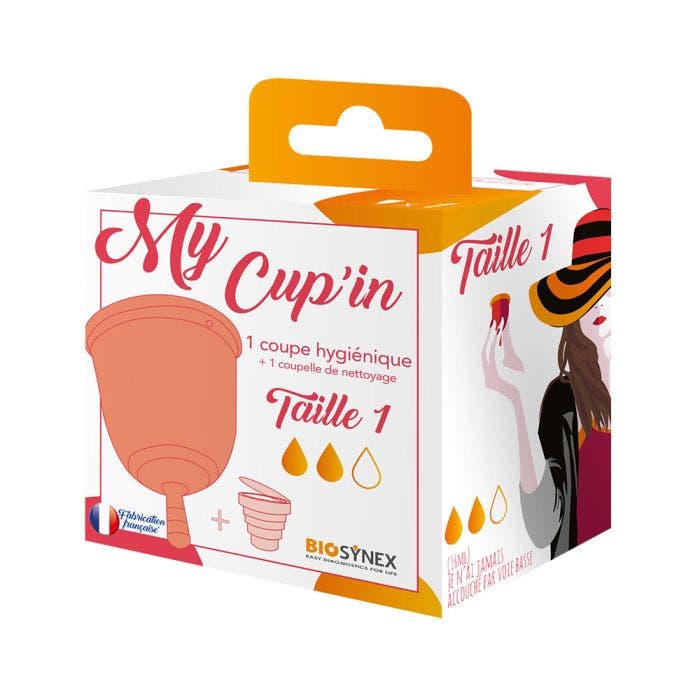 My Cup'in 1 Coupe Hygienique + 1 Coupelle De Nettoyage Taille 1 Biosynex