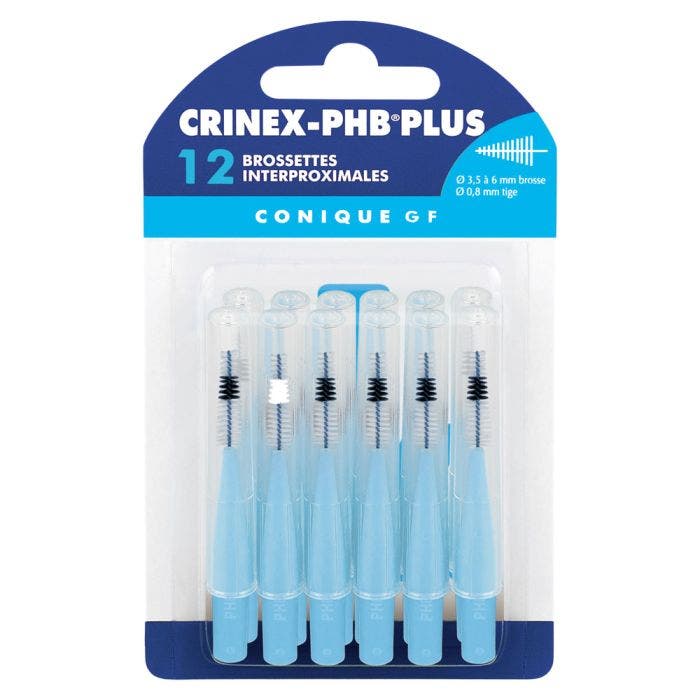 BROSSETTES INTERDENTAIRES CONIQUE GF X12 PHB PLUS CRINEX