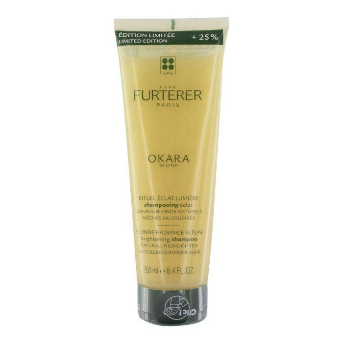 Shampooing Eclat 250ml Okara Cheveux blonds naturels, méchés ou colorés René Furterer