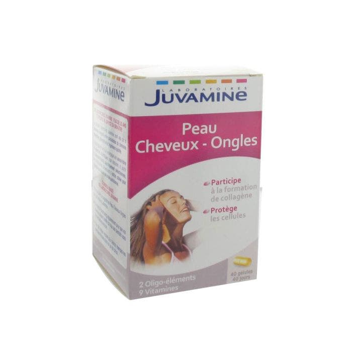Peau Cheveux Ongles 40 Gelules Juvamine