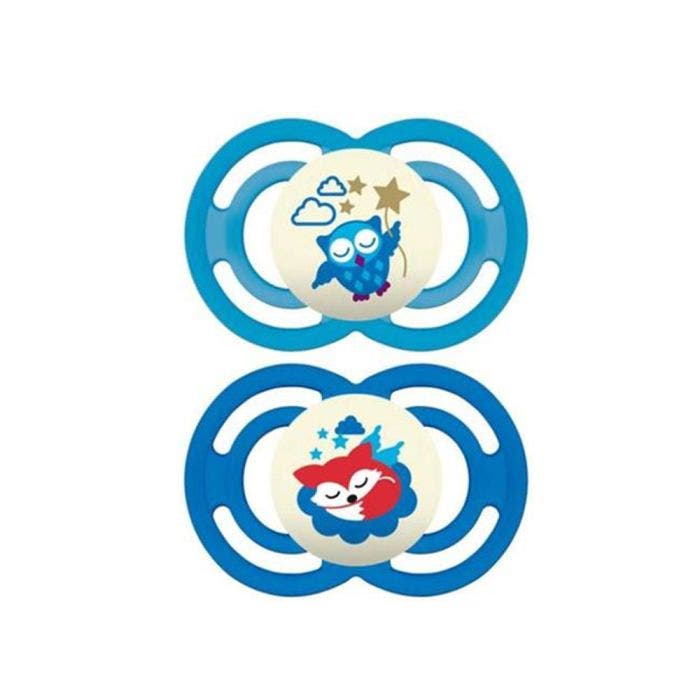 Sucettes Symetriques Silicone Perfect Nuit 18 Mois Et Plus X2 Mam