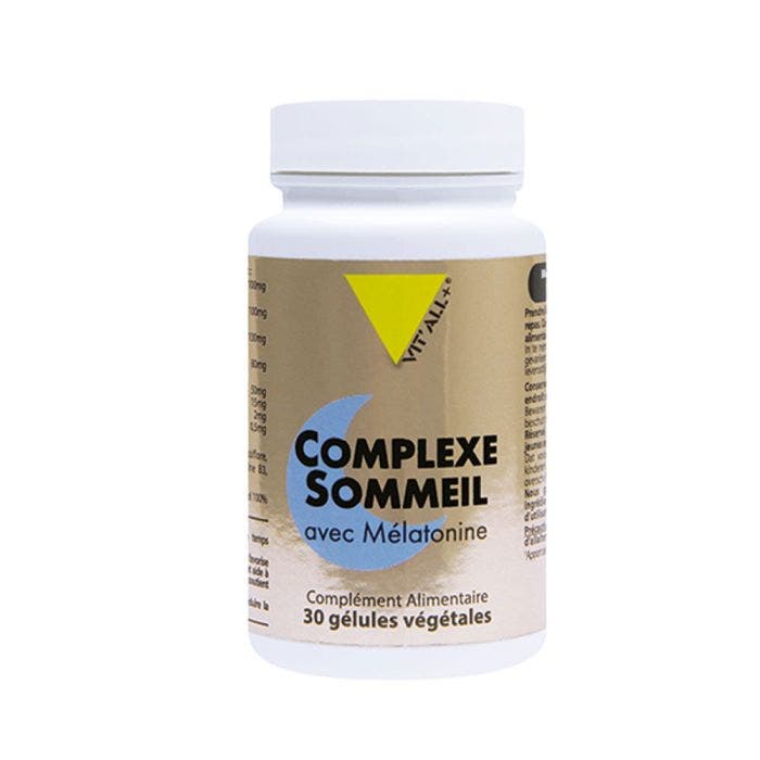 Complexe Sommeil Avec Melatonine 30 Gélules Vit'All+