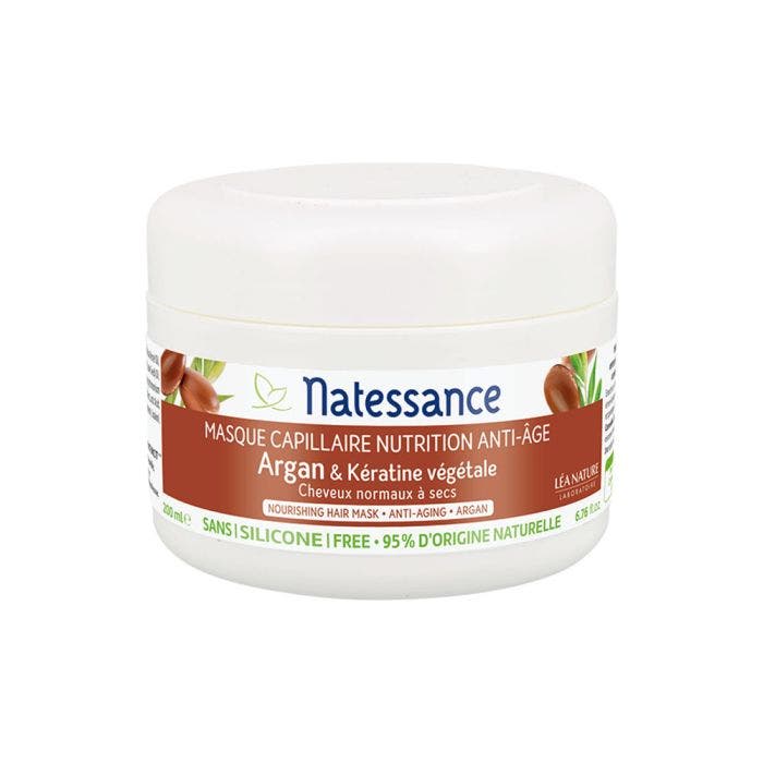 Masque Et Keratine Vegetale 200ml Argan Natessance