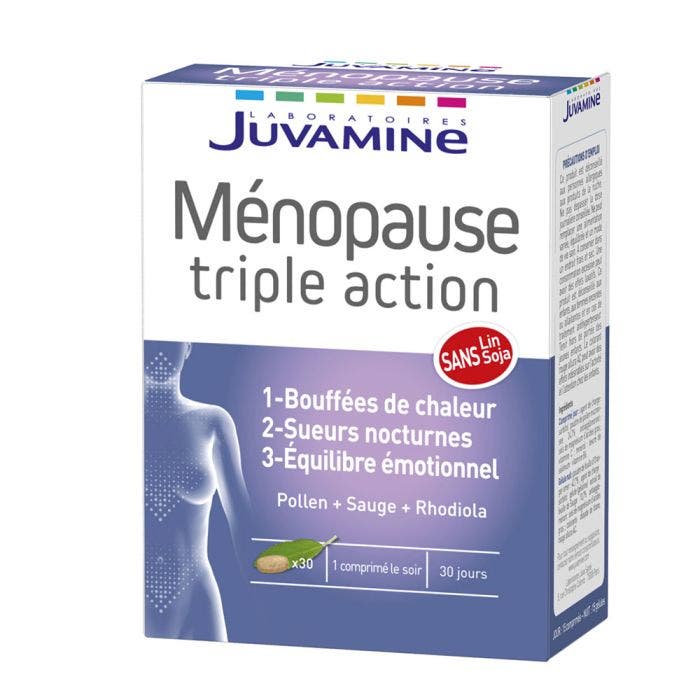 Menopause 30 Comprimes Triple Action Juvamine Easypara
