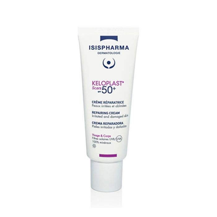 Creme Reparatrice Protectrice Scars Spf50+ Peaux Irritees Et Abimees 40ml Keloplast Isispharma