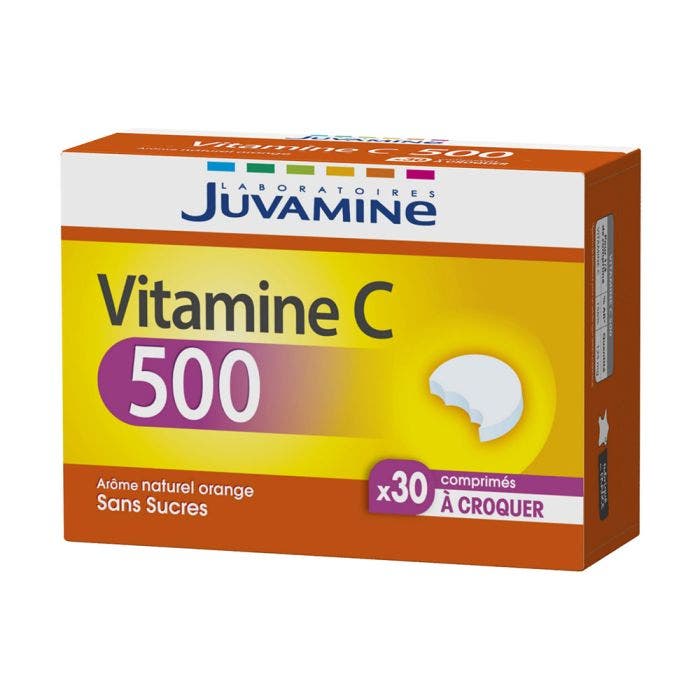 Vitamine C 500 30 Comprimes A Croquer Juvamine