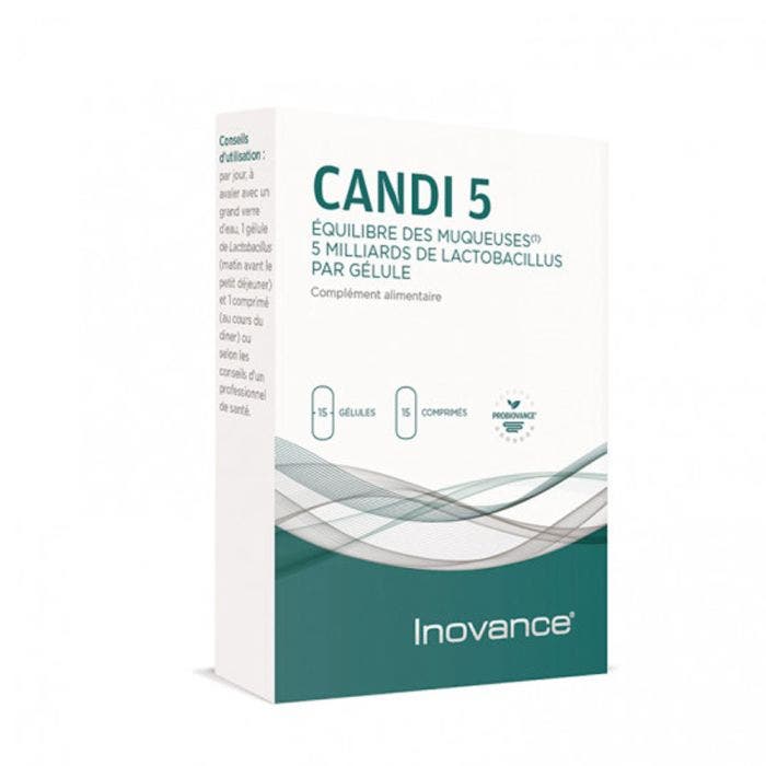 Candi 5 15 Gelules Et 15 Comprimes Equilibre Des Muqueuses Inovance
