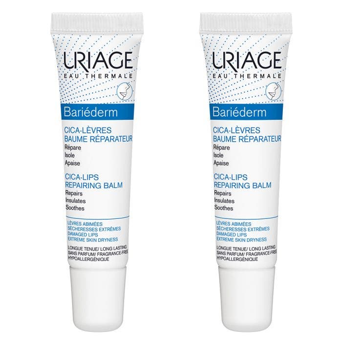 Cica-levres Baume Reparateur Levres Abimees Bariederm 2x15ml Bariéderm-Cica Uriage