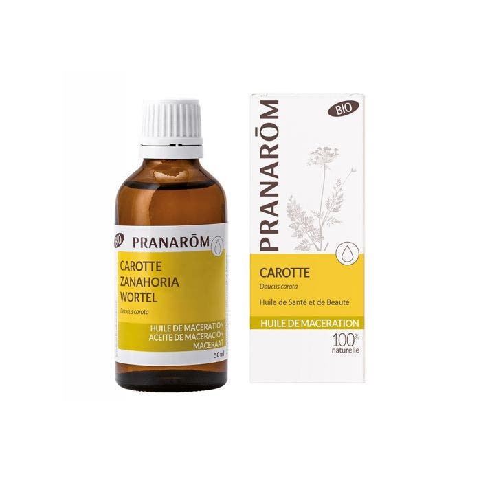 Huile De Maceratioin Carotte 50 ml Les Huiles Végétales Pranarôm