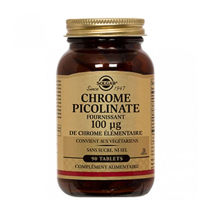 Chrome Picolinate 100µg 90 Comprimes Solgar