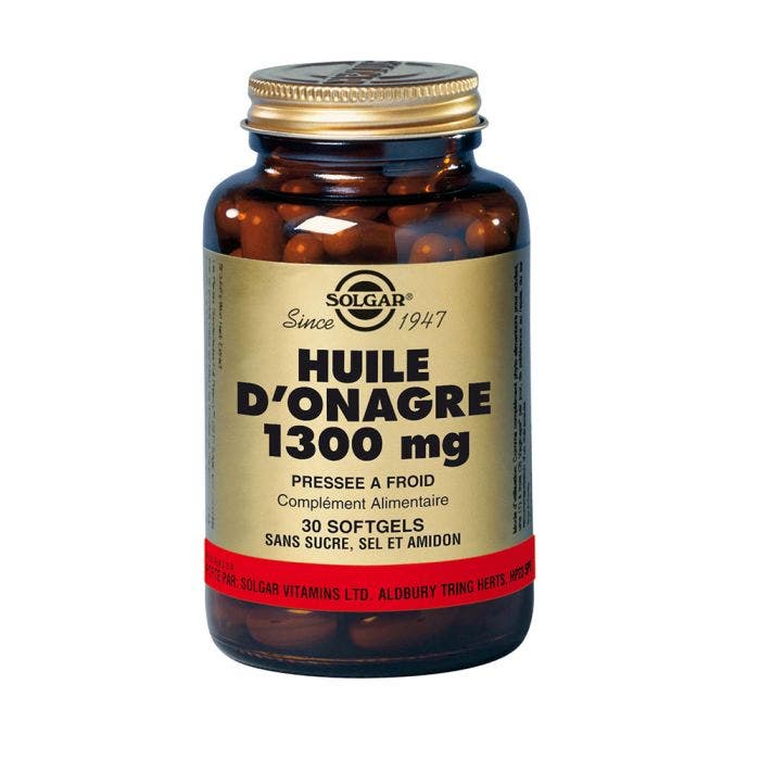 Huile D'onagre 30 Softgels 1300mg Solgar
