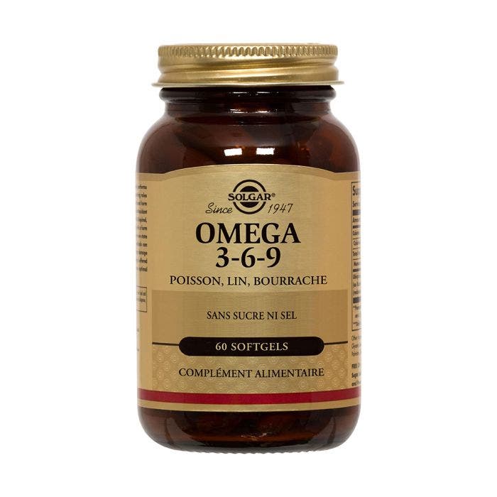 Omega 3-6-9 60 Softgels Solgar