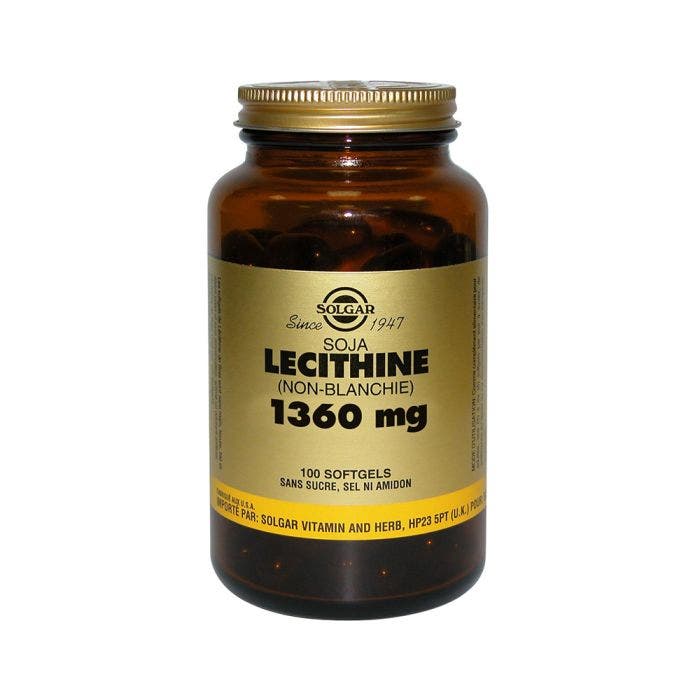 Lecithine Soja (non Blanchie) 100 Softgels 1360mg Solgar