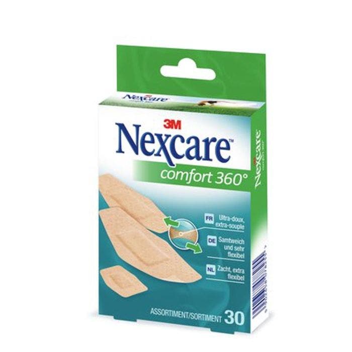 Assortiment Pansements X30 Comfort 360° Nexcare 3M
