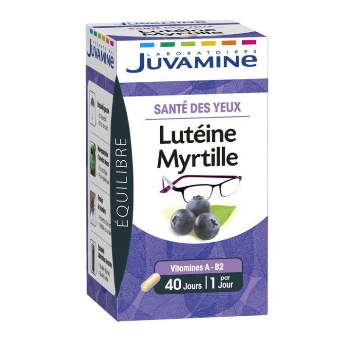 Luteine Myrtille 40 Comprimes Sante Des Yeux Juvamine