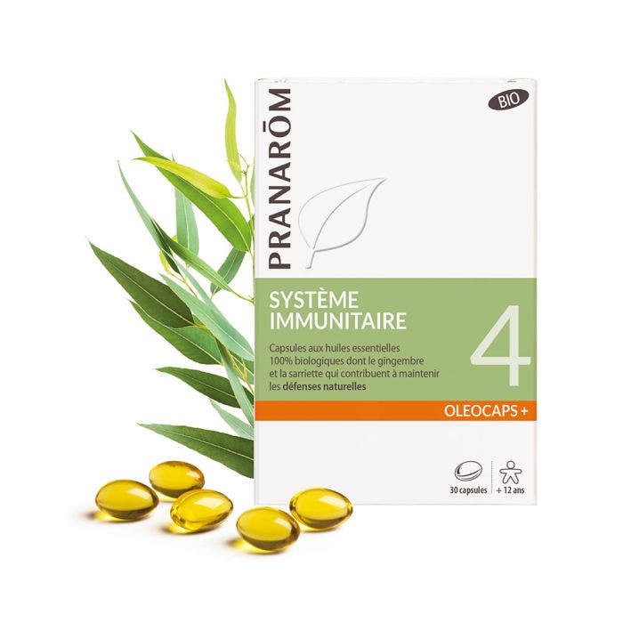 N°4 Systeme Immunitaire Bio 30 Capsules Oleocaps+ Oléocaps Pranarôm