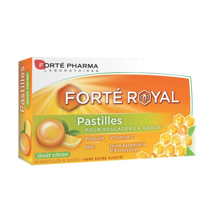 Pastilles Gorge Citron 24 pastilles Forté Royal Forté Pharma