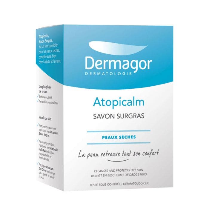 SAVON SURGRAS PEAUX SECHES 150G ATOPICALM DERMAGOR