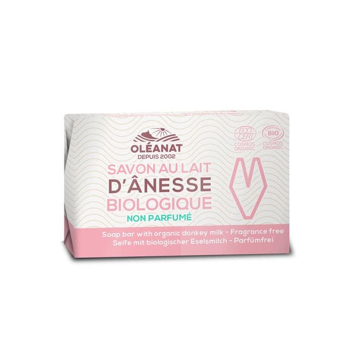 Savon Au Lait D'anesse Bio Sans Parfum 100g Oleanat