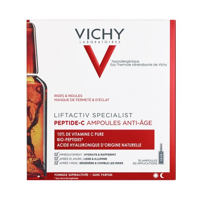 Ampoules Anti Age X30 Innovation Cure Anti Rides 10% Vitamine C 8ml Liftactiv Specialist Vichy