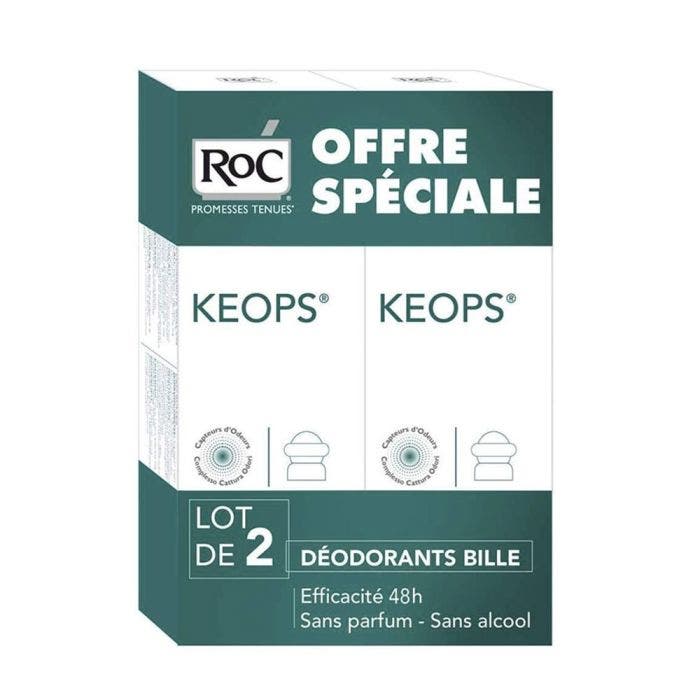 Deodorant Bille Transpiration Abondante Keops 2x30ml Roc