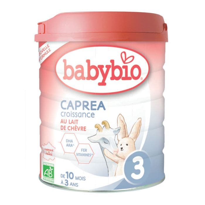 Caprea 3 Croissance Lait En Poudre Au Lait De Chevre Bio De 10 Mois A 3 Ans 800g Babybio