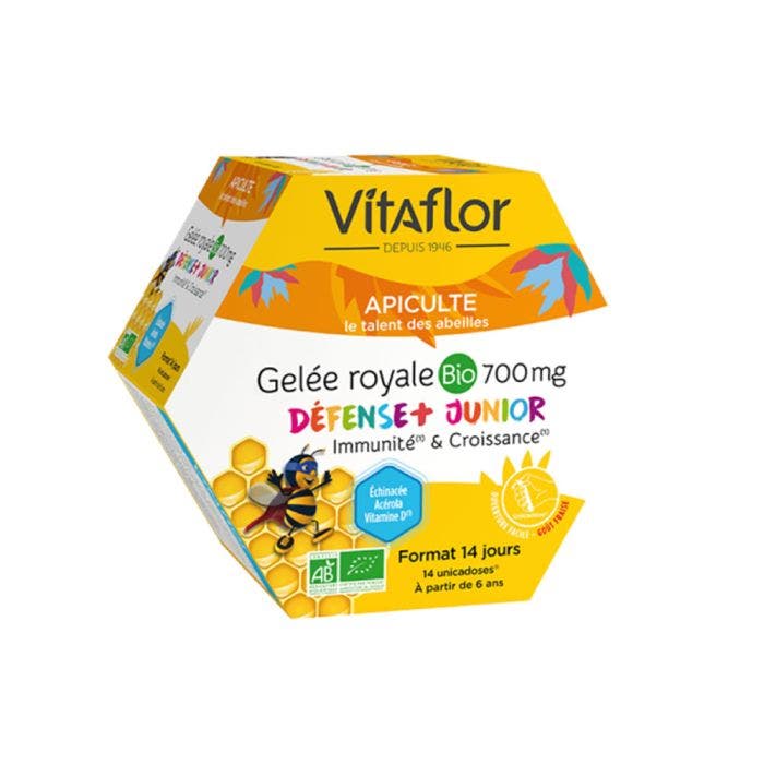 GELEE ROYALE BIO 14 UNICADOSES JUNIOR+ 700MG VITAFLOR