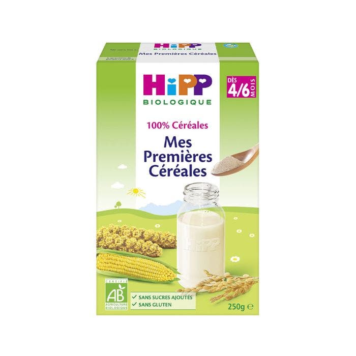 Mes Premieres Cereales Bio Des 4 A 6 Mois Sans Gluten Biologique 250g Hipp Easypara