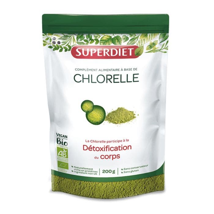 Chlorelle Bio 200g Superdiet