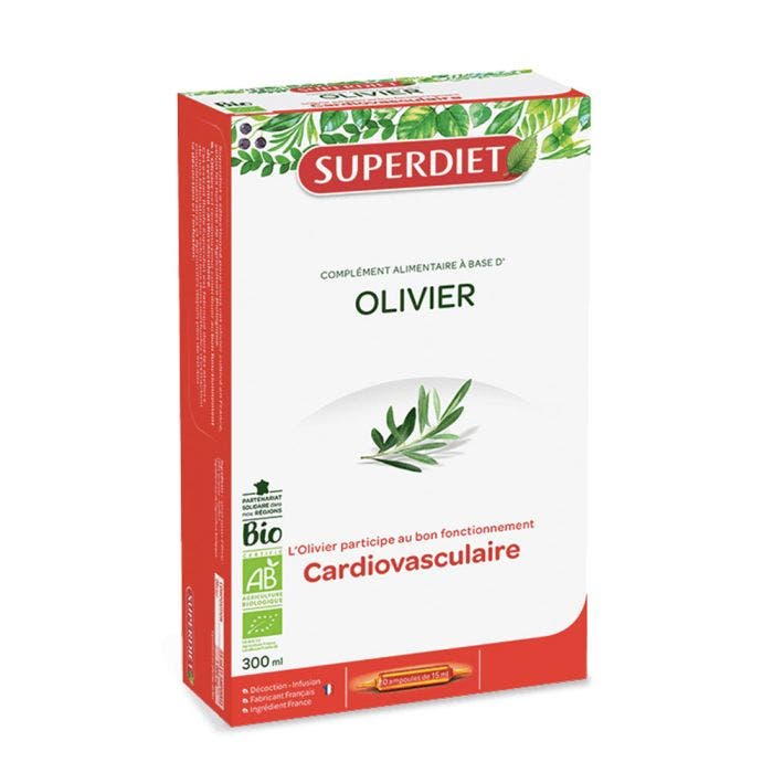 Olivier Bio Cardio-vasculaire 20 Ampoules 15ml Superdiet