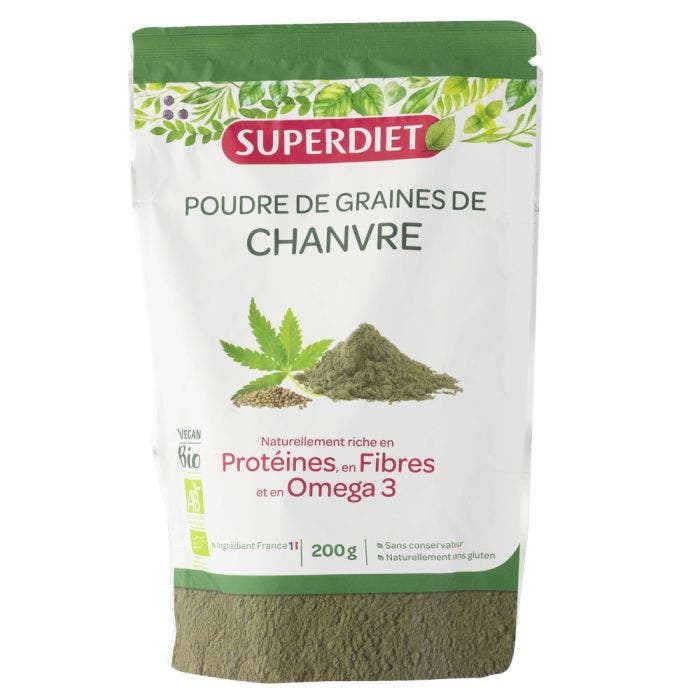 Proteine De Chanvre Bio Poudre 200g Superdiet