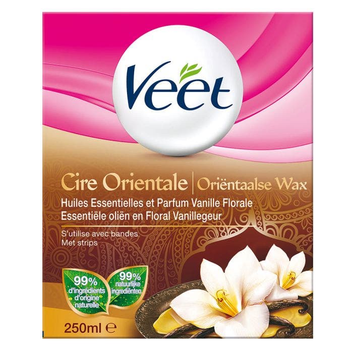 Cire Orientale Huiles Essentielles Vanille 250ml Veet