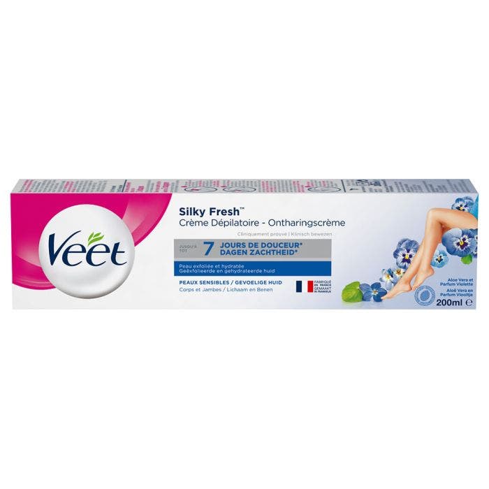 Creme Depilatoire Silky Fresh Peaux Sensibles 200ml Veet