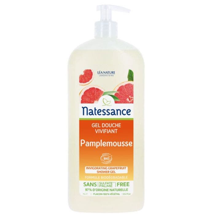 Gel Douche Pamplemousse Vivifiant Bio 1l Natessance