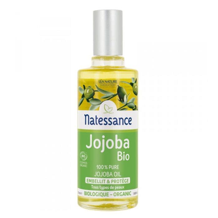 HUILE DE JOJOBA BIO 50ML HUILE PURE EMBELLIT ET PROTÈGE NATESSANCE