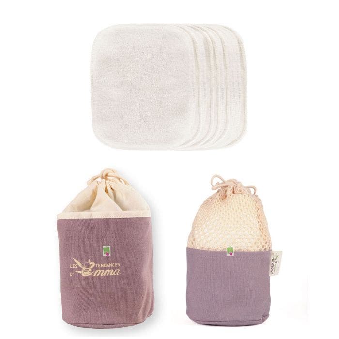 Kit Eco Belle Trousse Biface Coton Bio X15 Les Tendances D'Emma