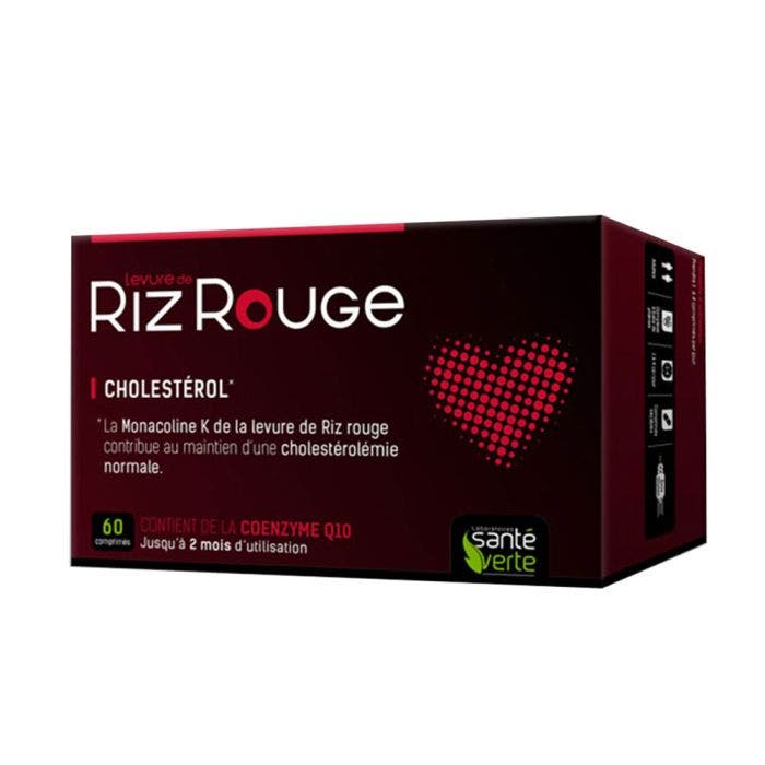 Levure De Riz Rouge 60 Comprimes Cholesterol Sante Verte